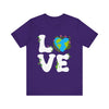 Earth Heart Graphic Tee, Eco-Friendly Shirt, Sustainable Fashion, Gift for Nature Lovers, Unisex Tee for Earth Day