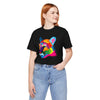 Colorful Tiger Graphic Tee | Unisex Jersey Tee, Casual Wear, Animal Lover Gift, Eco-Friendly Tee, Nature Enthusiast Shirt