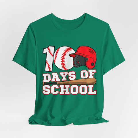 100 Days of School Baseball Unisex Tee