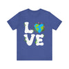 Earth Heart Graphic Tee, Eco-Friendly Shirt, Sustainable Fashion, Gift for Nature Lovers, Unisex Tee for Earth Day