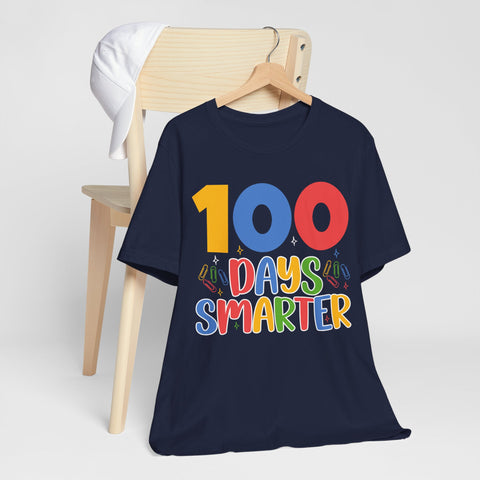 100 Days Smarter Unisex T-Shirt, Cute Teacher Gift