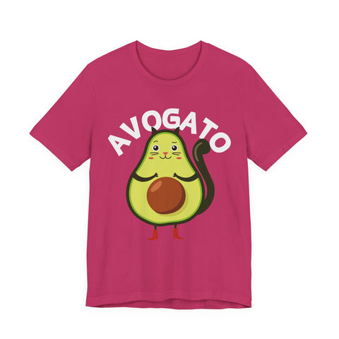 Funny Avogato for Cat And Avocado Lovers Unisex Tee