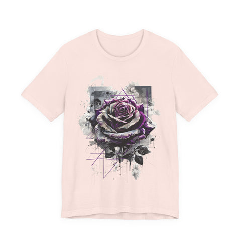 Purple Rose Artistic Unisex Tee