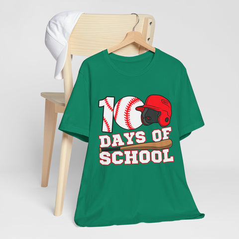 100 Days of School Baseball Unisex Tee