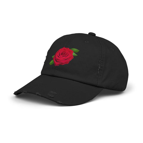 Vintage Rose Distressed Cap