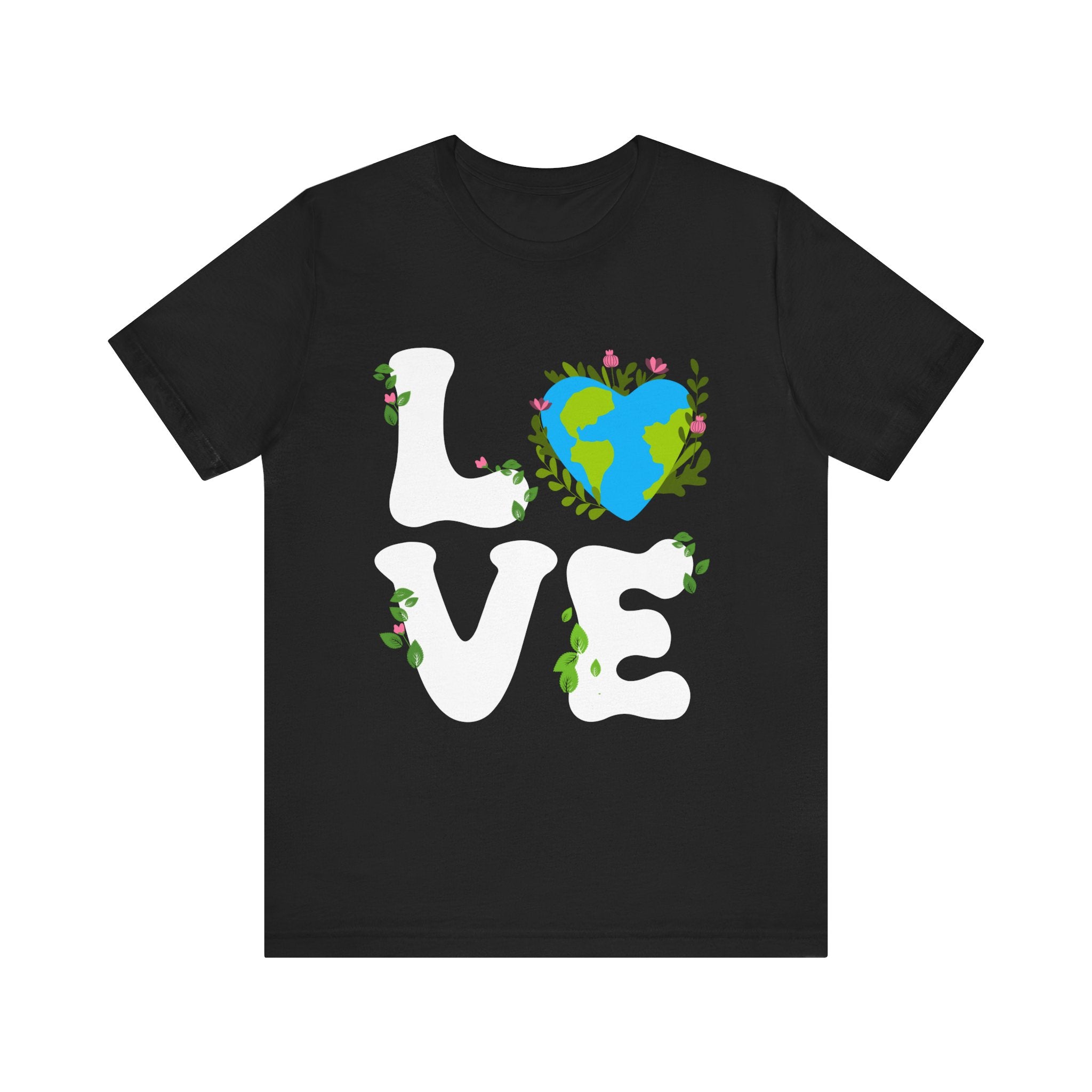 Earth Heart Graphic Tee, Eco-Friendly Shirt, Sustainable Fashion, Gift for Nature Lovers, Unisex Tee for Earth Day