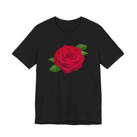 Red Rose Romantic Flower Unisex Tee