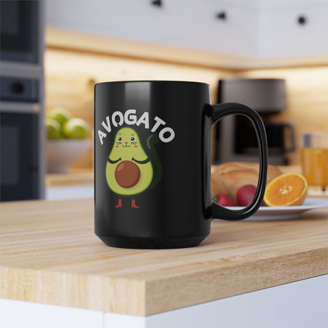 Avocado Lover Mug - Fun 'Avogato' Design (11oz & 15oz)