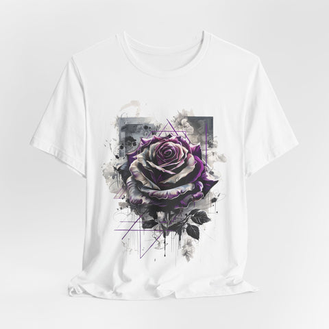 Purple Rose Artistic Unisex Tee