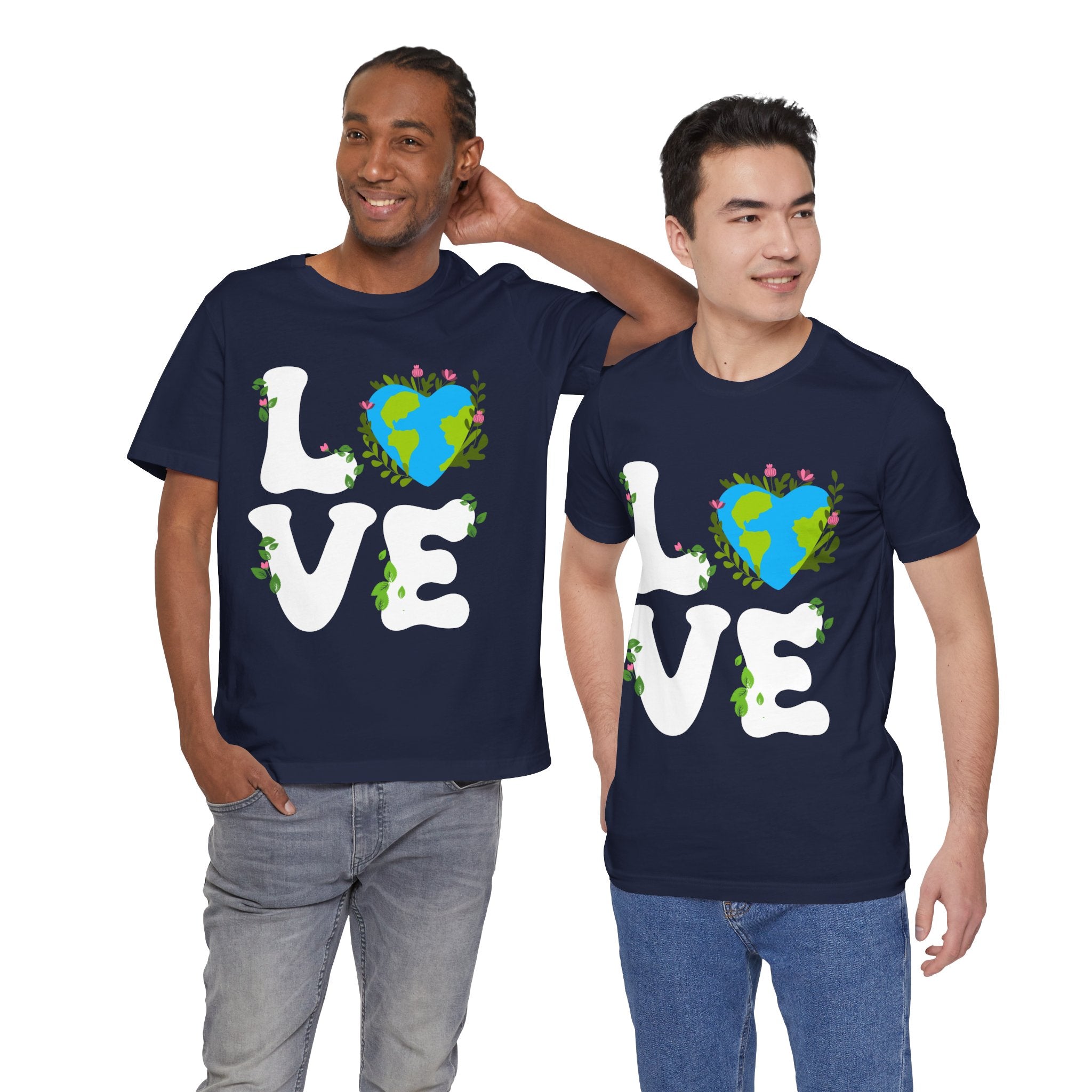 Earth Heart Graphic Tee, Eco-Friendly Shirt, Sustainable Fashion, Gift for Nature Lovers, Unisex Tee for Earth Day