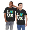 Earth Heart Graphic Tee, Eco-Friendly Shirt, Sustainable Fashion, Gift for Nature Lovers, Unisex Tee for Earth Day