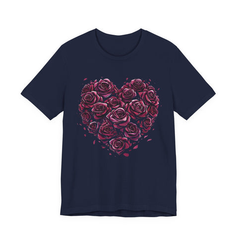 Heart of Roses Romantic Unisex Tee