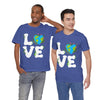 Earth Heart Graphic Tee, Eco-Friendly Shirt, Sustainable Fashion, Gift for Nature Lovers, Unisex Tee for Earth Day