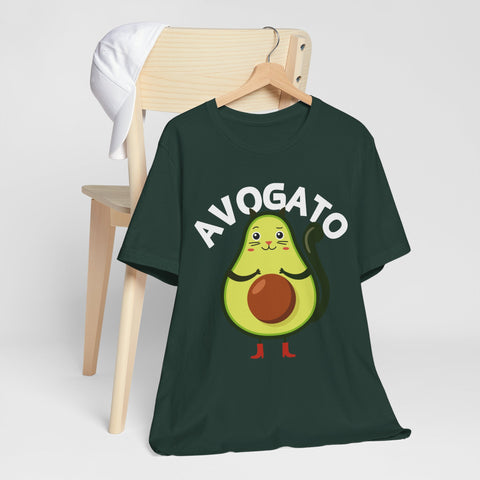 Funny Avogato for Cat And Avocado Lovers Unisex Tee