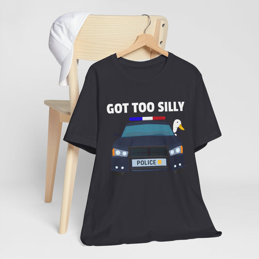 Police Duck Got Too Silly Unisex Tee