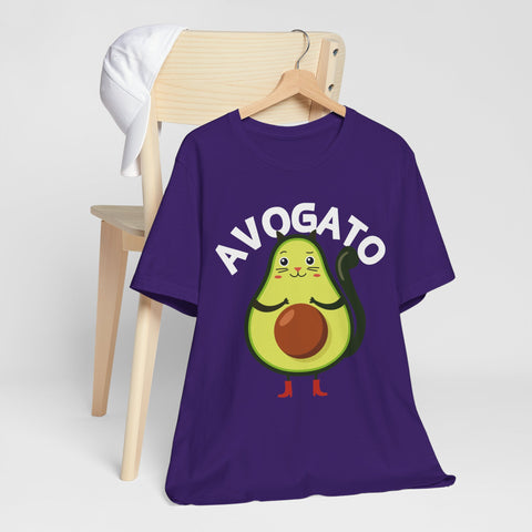 Funny Avogato for Cat And Avocado Lovers Unisex Tee
