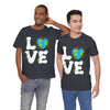 Earth Heart Graphic Tee, Eco-Friendly Shirt, Sustainable Fashion, Gift for Nature Lovers, Unisex Tee for Earth Day