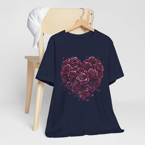 Heart of Roses Romantic Unisex Tee