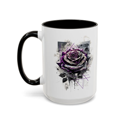 Colorful Artistic Rose Mug 11oz, 15oz