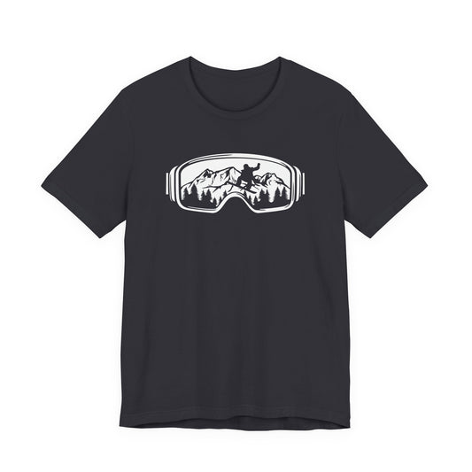 Snow Goggles Ski Unisex Tee - Mountain Skiing Goggles