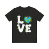 Earth Heart Graphic Tee, Eco-Friendly Shirt, Sustainable Fashion, Gift for Nature Lovers, Unisex Tee for Earth Day