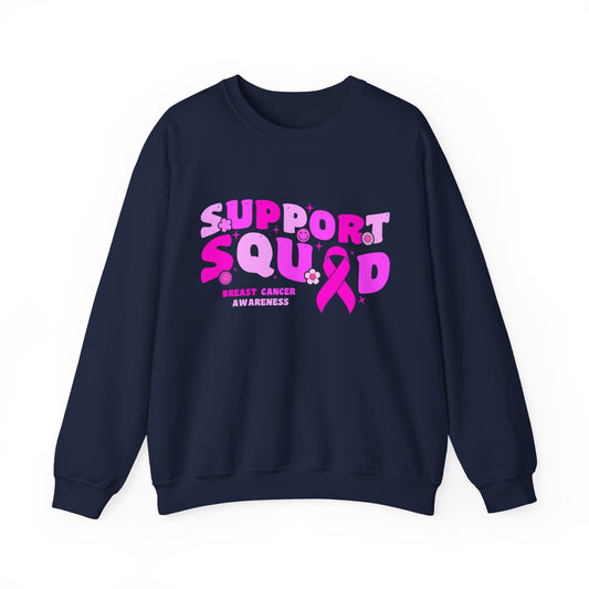 Support Squad Breast Cancer Sweatshirt Unisex