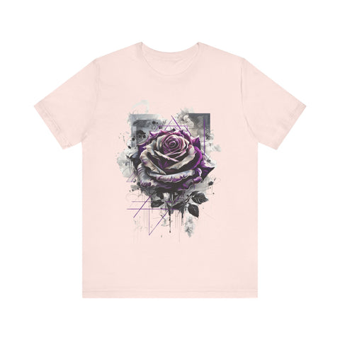 Purple Rose Artistic Unisex Tee