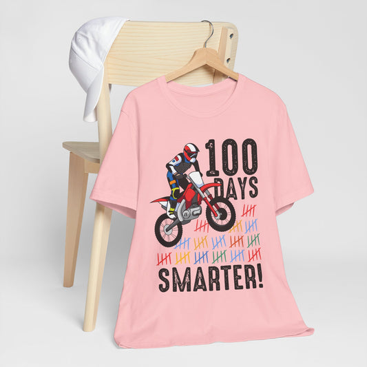 100 Days Smarter Motocross Milestone Unisex Tee