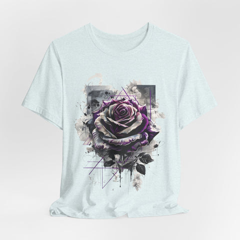 Purple Rose Artistic Unisex Tee