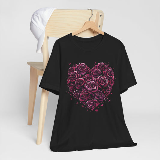 Heart of Roses Romantic Unisex Tee