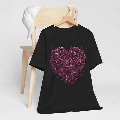 Heart of Roses Romantic Unisex Tee
