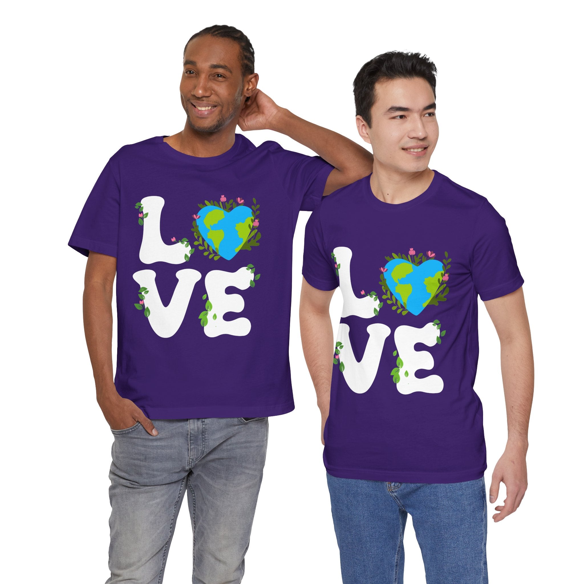 Earth Heart Graphic Tee, Eco-Friendly Shirt, Sustainable Fashion, Gift for Nature Lovers, Unisex Tee for Earth Day