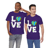 Earth Heart Graphic Tee, Eco-Friendly Shirt, Sustainable Fashion, Gift for Nature Lovers, Unisex Tee for Earth Day