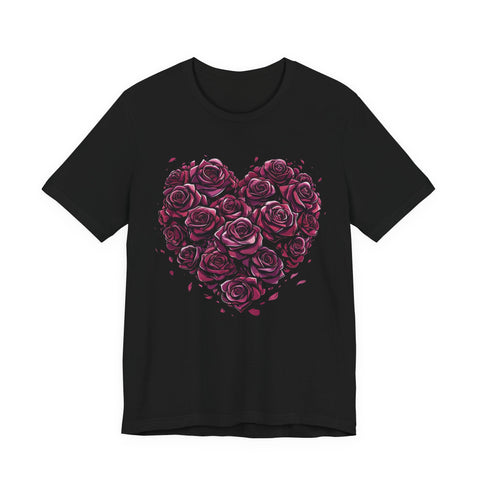 Heart of Roses Romantic Unisex Tee