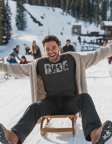 Funny RIDE Snowboarding Winter Sport Unisex Tee