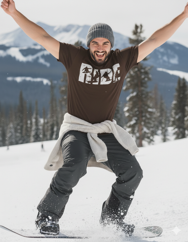 Funny RIDE Snowboarding Winter Sport Unisex Tee
