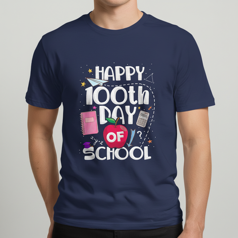 Happy 100th Day of School T-Shirt — Kids Celebration Tee