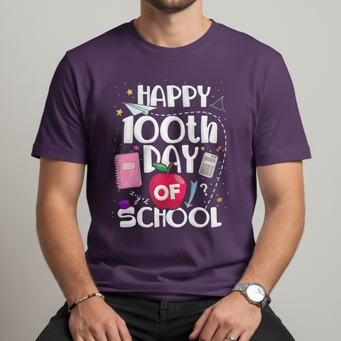 Happy 100th Day of School T-Shirt — Kids Celebration Tee
