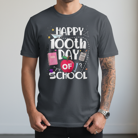 Happy 100th Day of School T-Shirt — Kids Celebration Tee