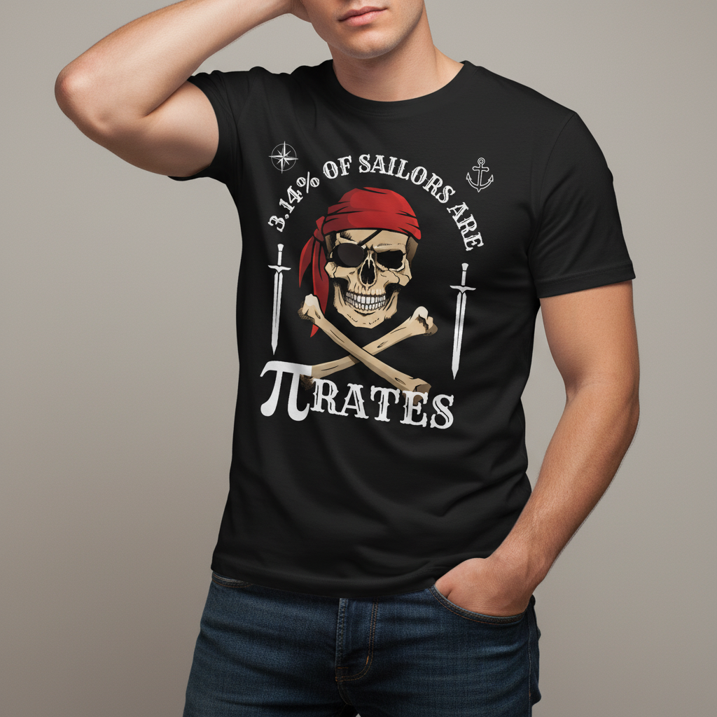 Pirate Humor Pi Day Unisex Tee