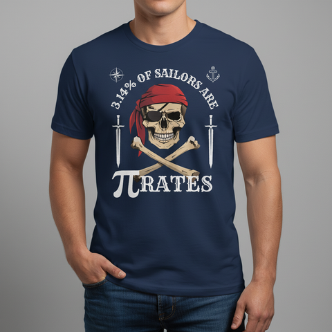 Pirate Humor Pi Day Unisex Tee