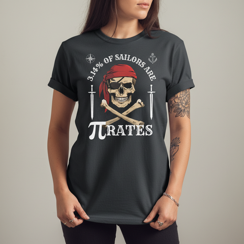 Pirate Humor Pi Day Unisex Tee