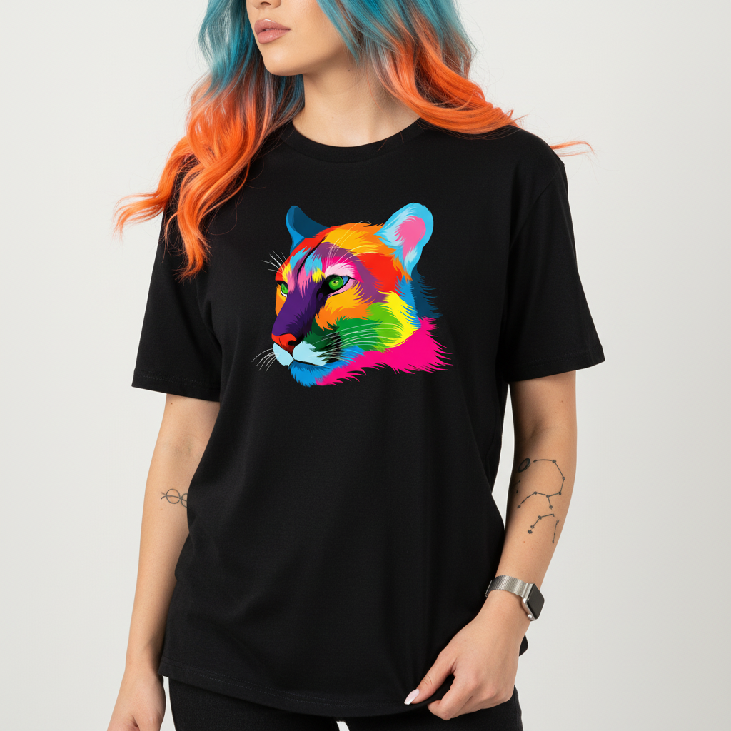 Colorful Tiger Graphic Tee | Unisex Jersey Tee