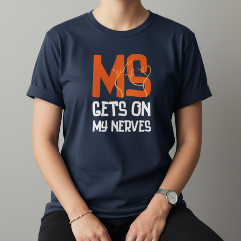 MS Gets On My Nerves Multiple Sclerosis Awareness Unisex Tee