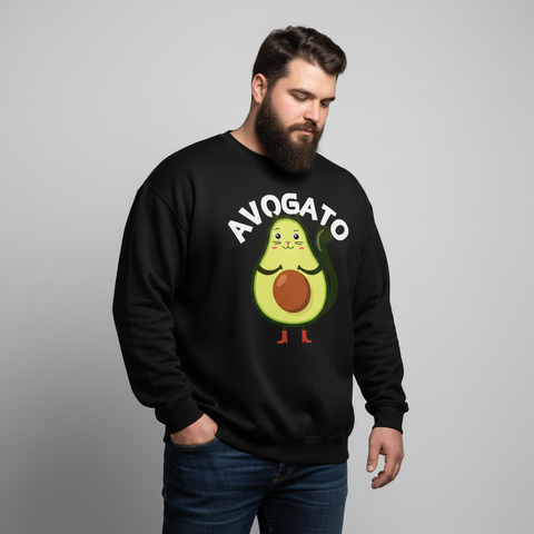 Avogato (Cat avocado) Unisex Crewneck Sweatshirt