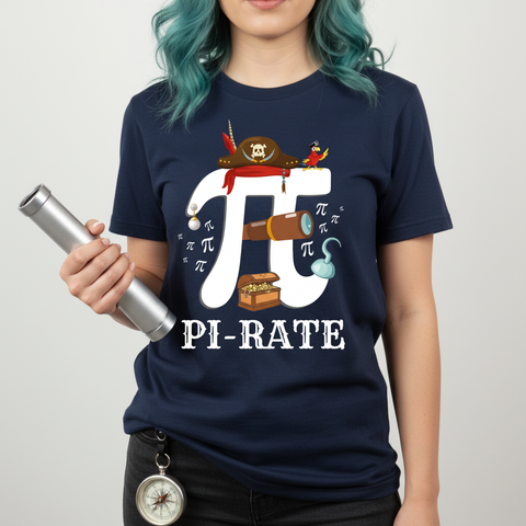 Pi-Rate Pi Day Math Lovers Unisex Tee