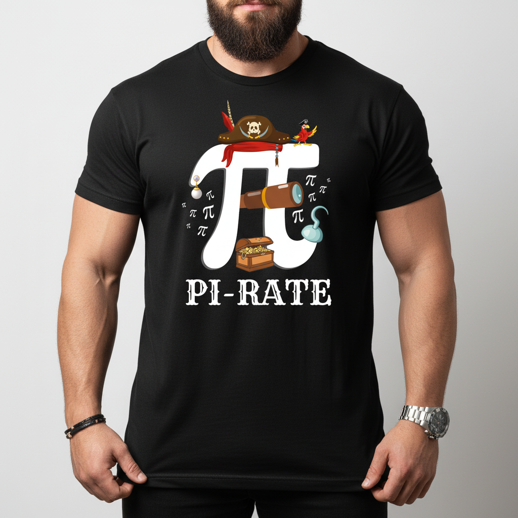Pi-Rate Pi Day Math Lovers Unisex Tee
