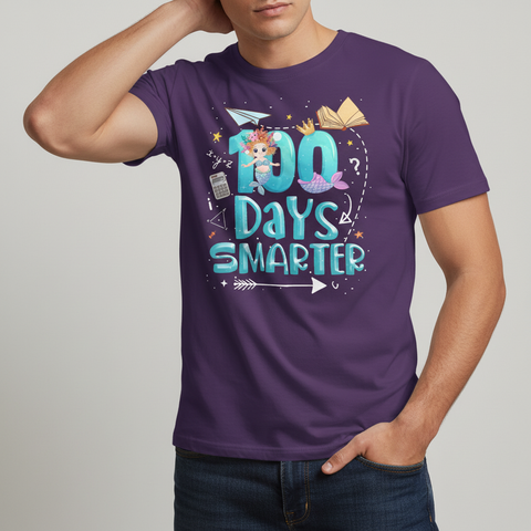 100 Days Smarter Unisex T-Shirt — 100th Day of School Celebration