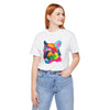 Colorful Tiger Graphic Tee | Unisex Jersey Tee, Casual Wear, Animal Lover Gift, Eco-Friendly Tee, Nature Enthusiast Shirt