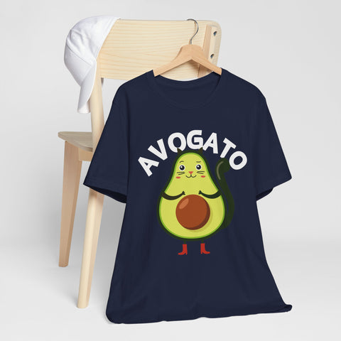 Funny Avogato for Cat And Avocado Lovers Unisex Tee